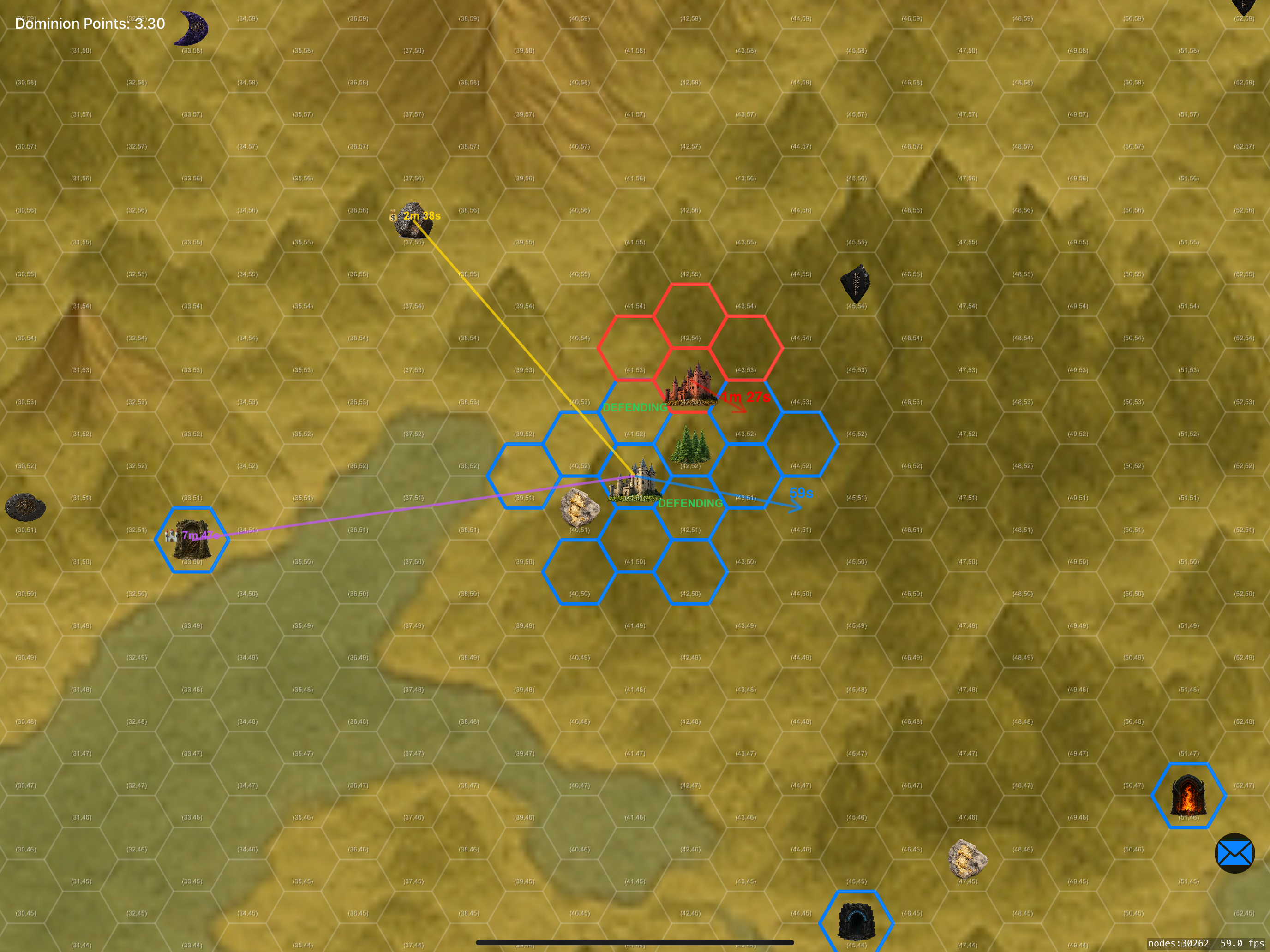 Conquest of Shadows gameplay screenshot